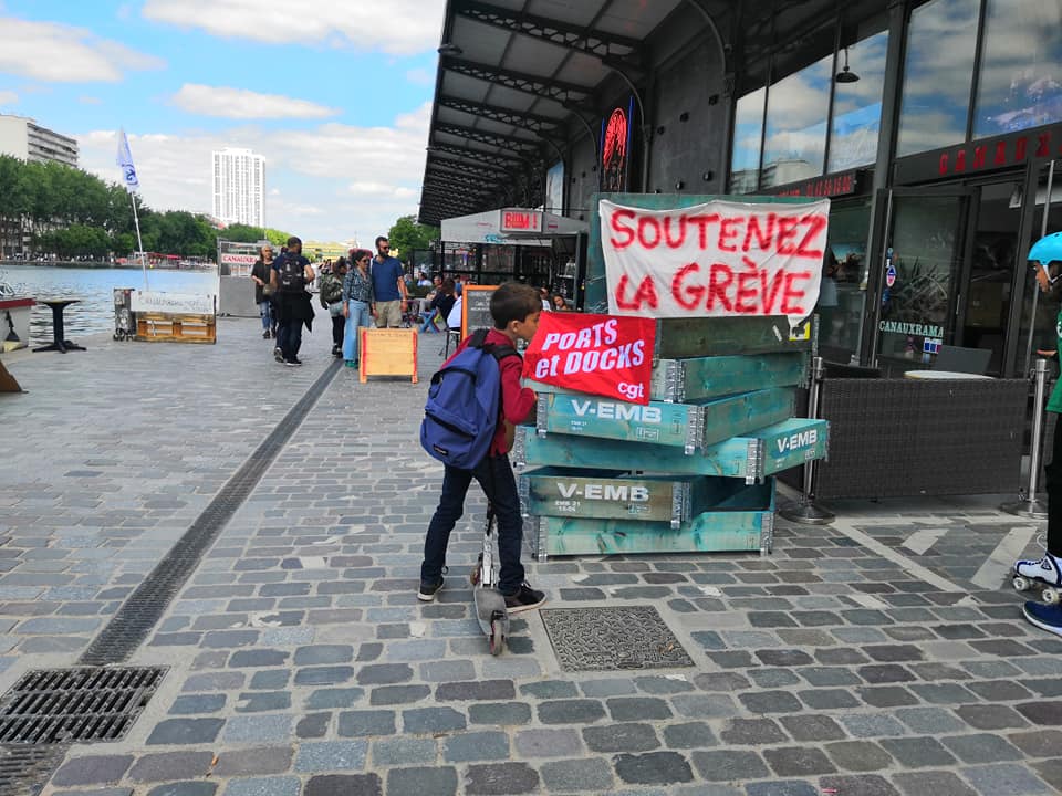 Les communistes du 19e soutiennent les grévistes de Canauxrama